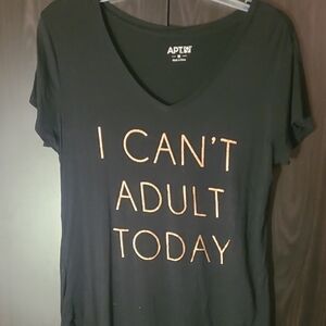 Apt. 9 Pink and Black Short Sleeve Tee